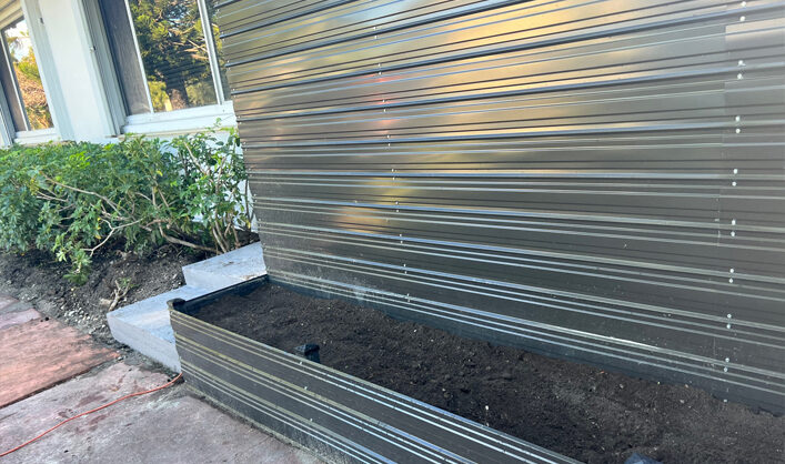 Concrete and Dura fence