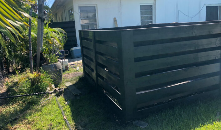 Shadow box wood horizontal painted
